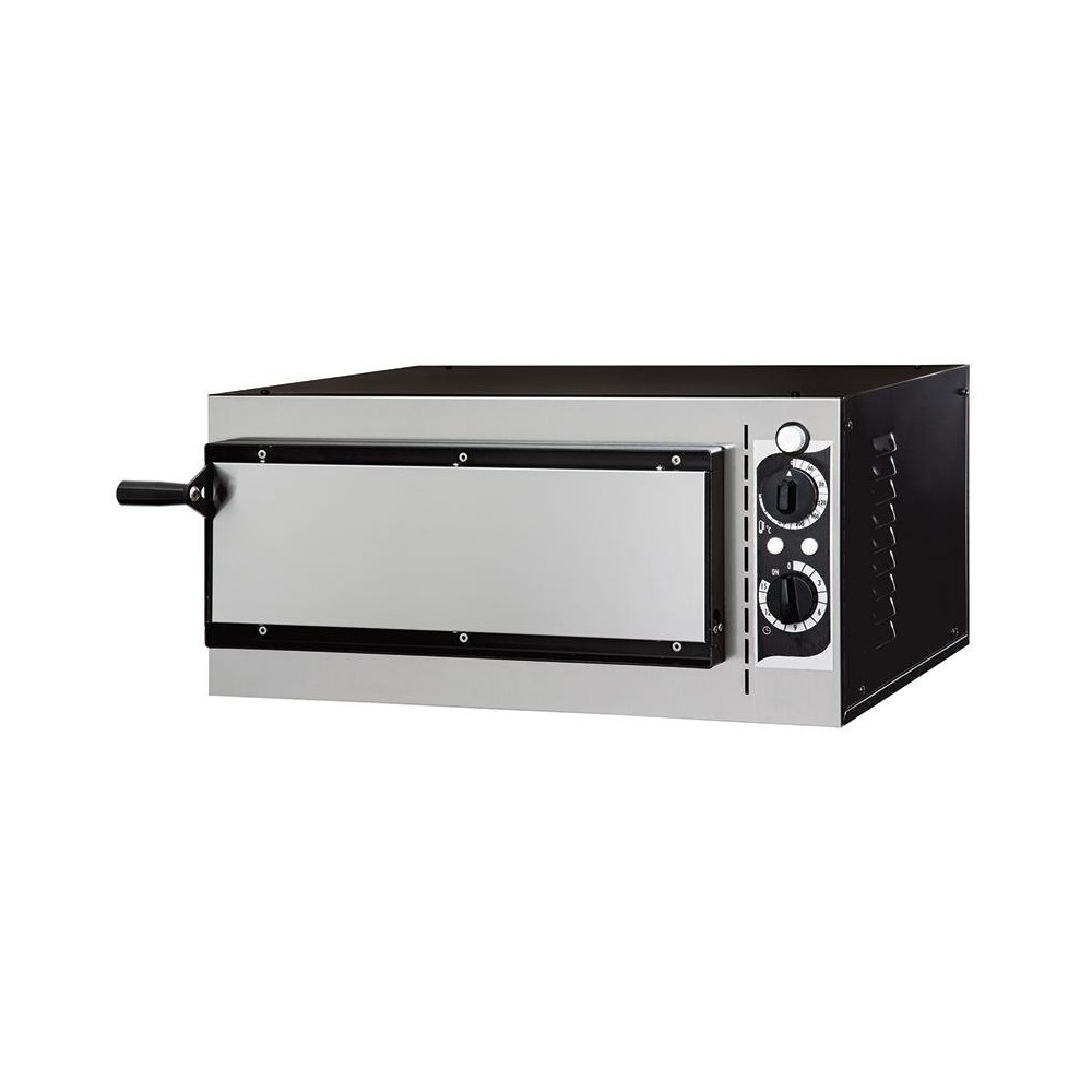 FORNO PIZZA ELETTRICO 1 CAMERA - 1 PIZZA Ø 33 cm. - MISURE ESTERNE - L56,8  x P50 x 28h cm.